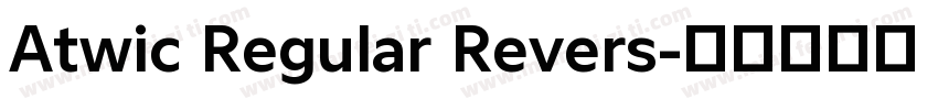 Atwic Regular Revers字体转换
